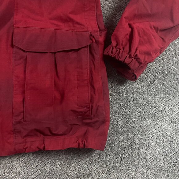 The North Face HyVent Jacket Men's Small Hooded Red Black - Picture 4 of 14